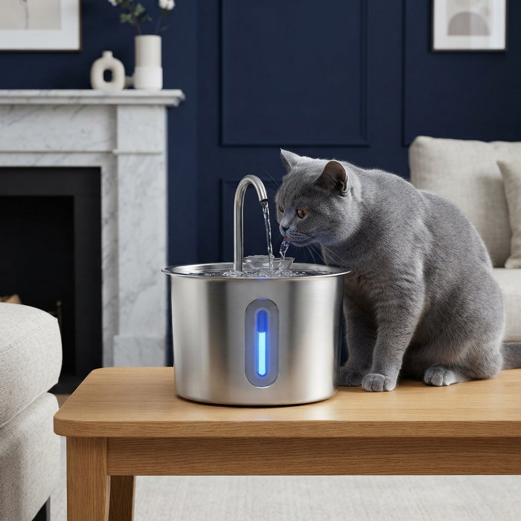 Cat Water Fountain with LED