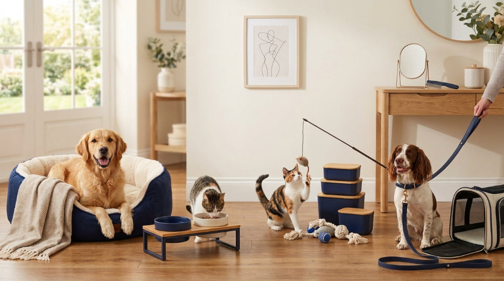 Pet accessories for everyday dog and cat care