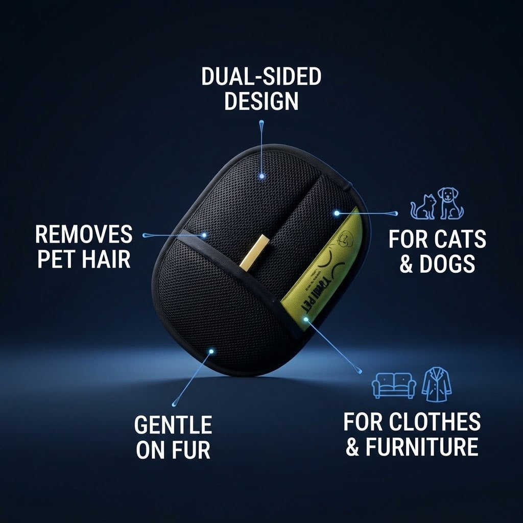2-in-1 Pet Hair Removal Glove